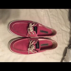 Pink sperrys