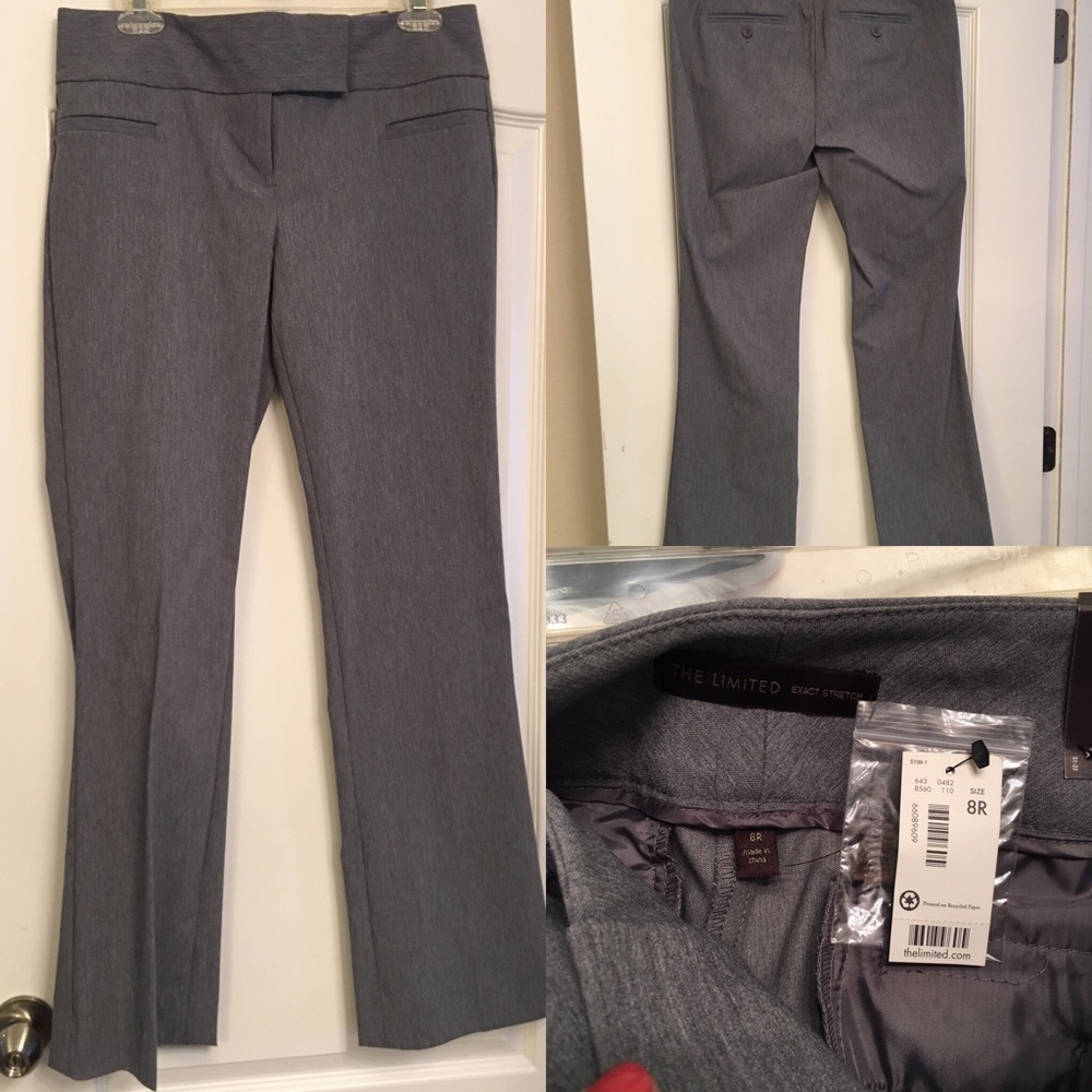 The Limited Gray Exact Stretch Bootcut Pants