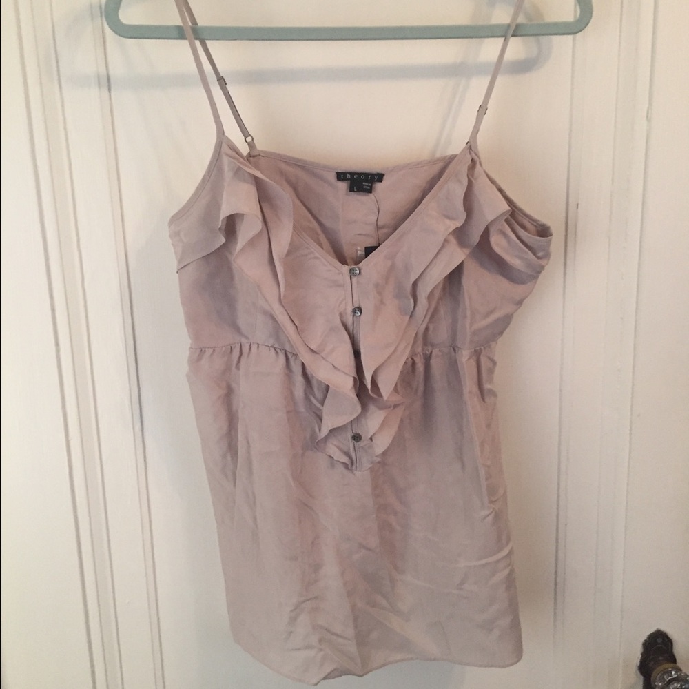 Grey Ruffle Cami
