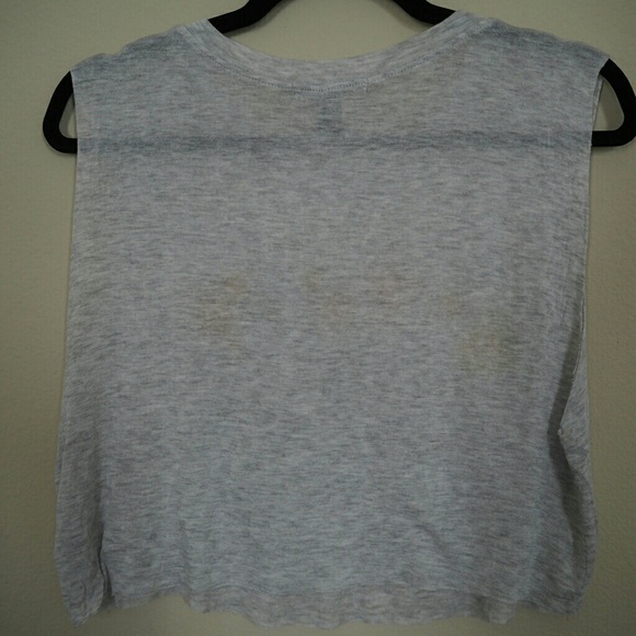 F21 Cropped Kitty Cat Muscle Tee - Picture 3 of 4