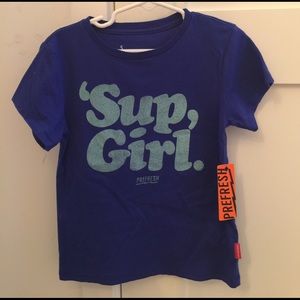 NWT Prefresh "sup girl" Tee sz5&6 100% cotton