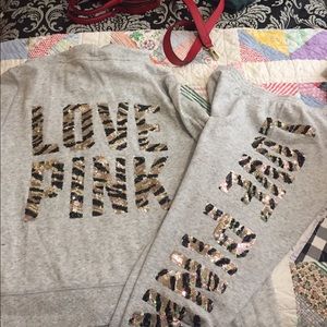 VS pink jogging suit