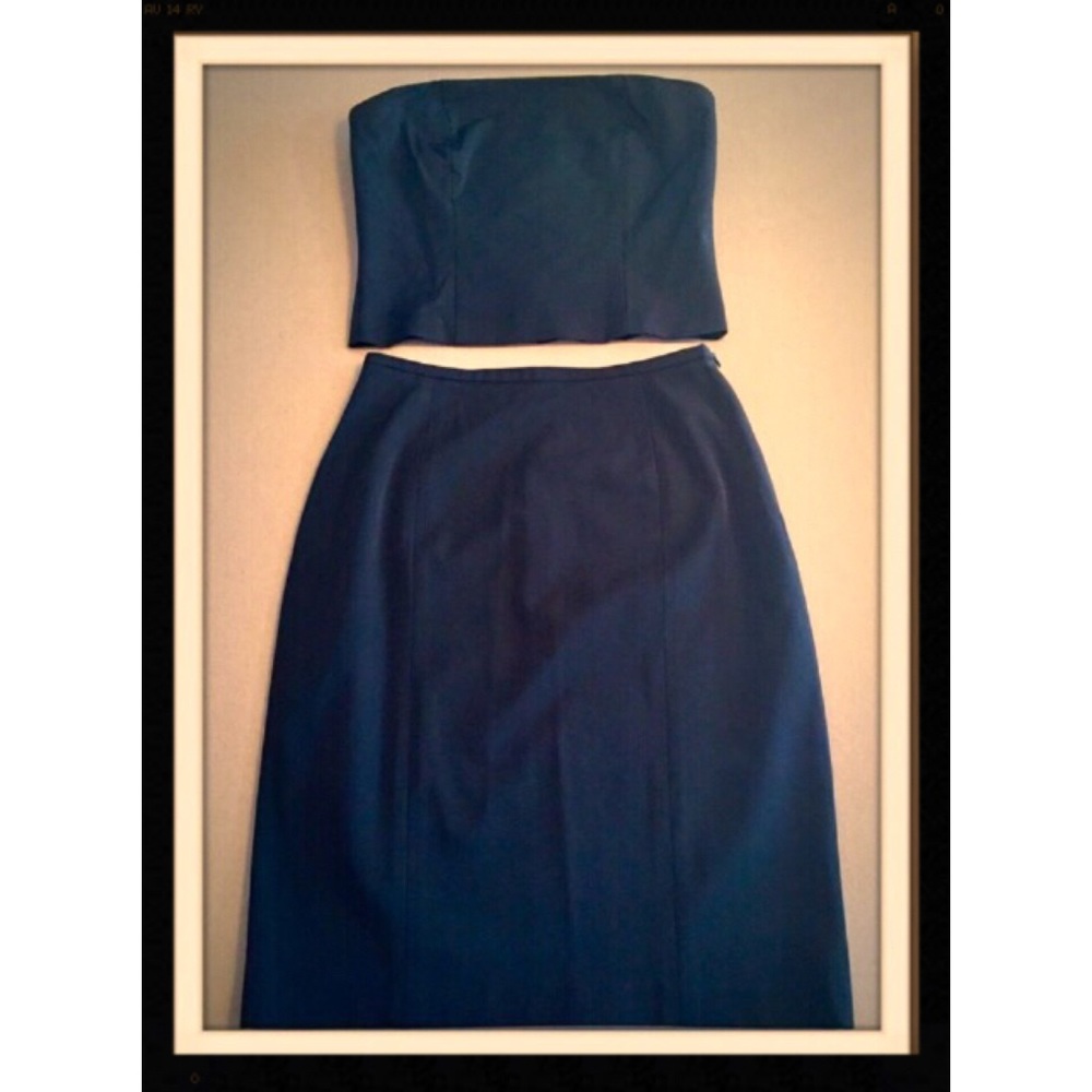 Two piece strapless little black dress **Sold**