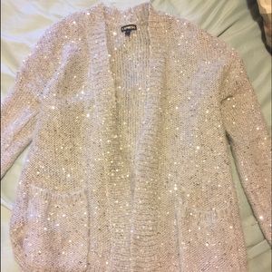 Express sequin cardigan