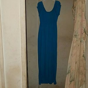 Pretty blue maxi-dress.