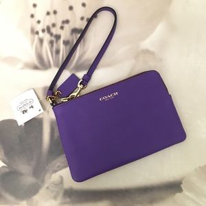 COACH Purple Wristlet