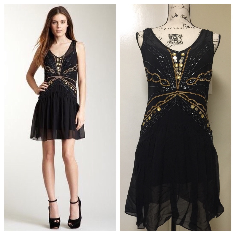 NWT Plenty Tracy Reese Embellished Dress Sz 4