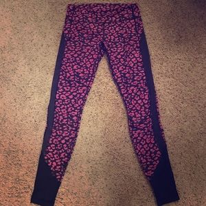 Lululemon Purple/Navy Floral Leggings