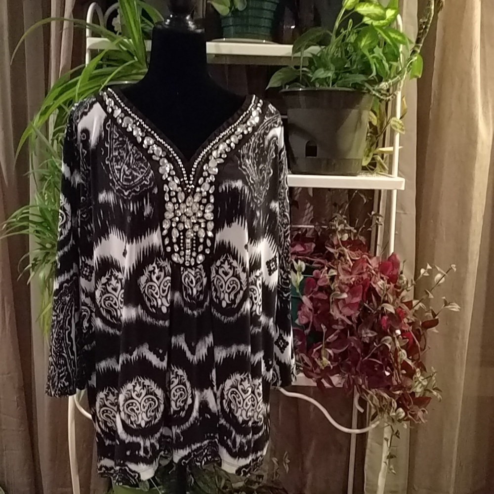 Exquisite plus size blouse