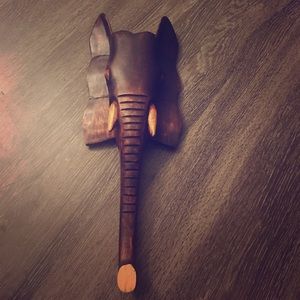 A gift from Africa hand-made elephant (wall decor)