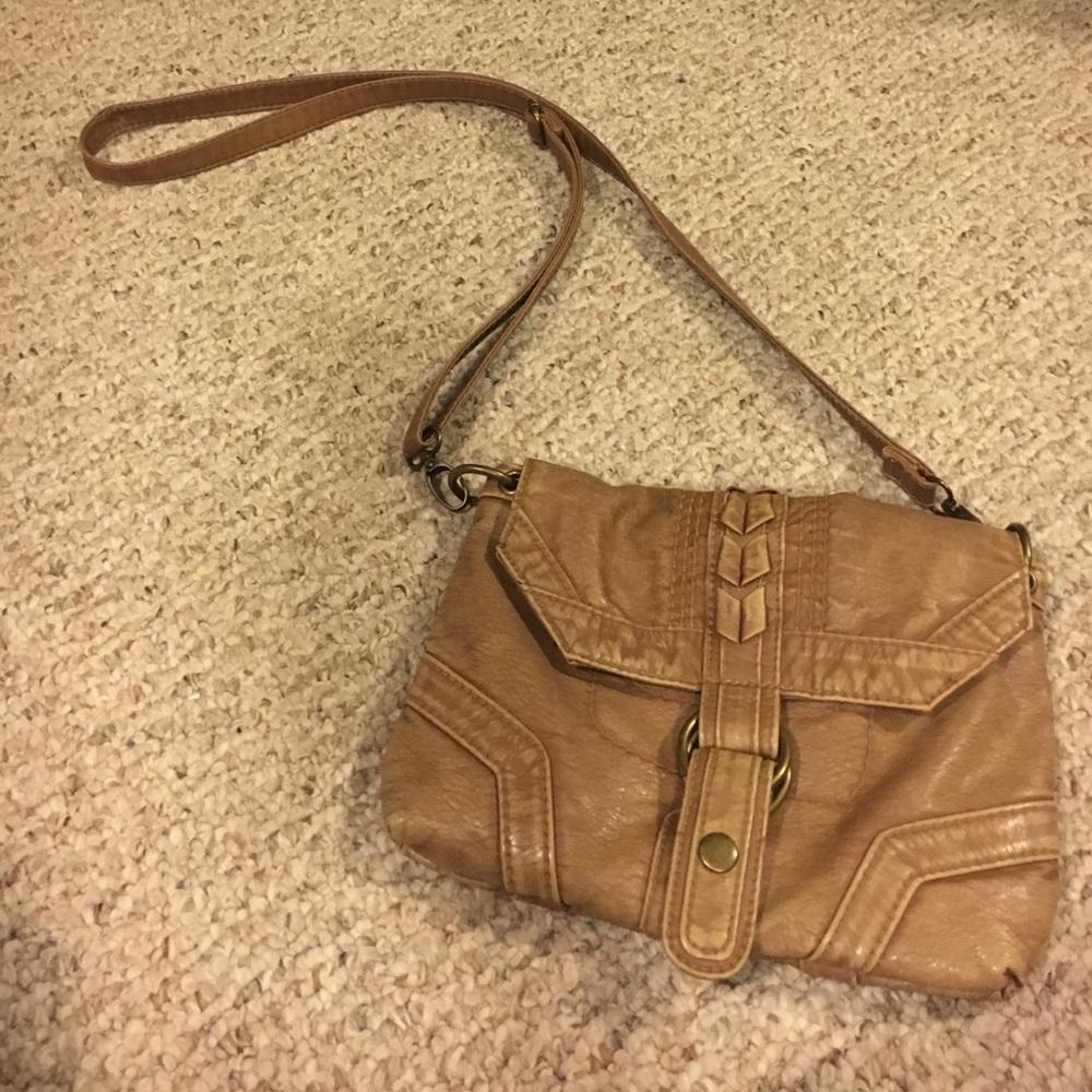 Tan crossbody bag