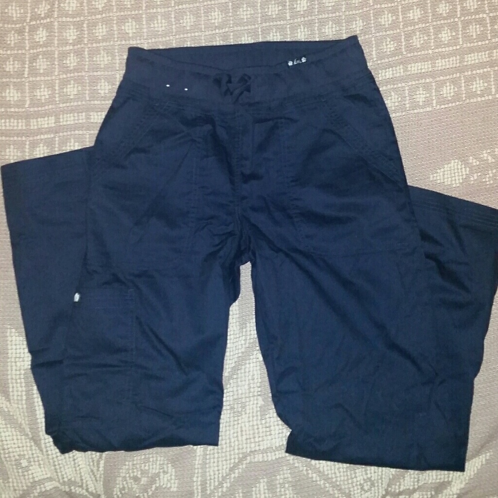 Navy Blue Koi Scrub Pants