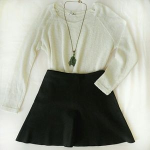 ZARA Cream Knit Sweater