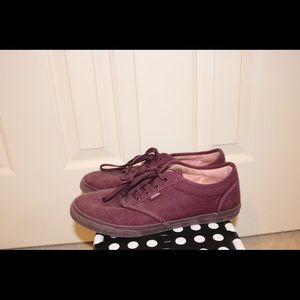 Burgundy Vans