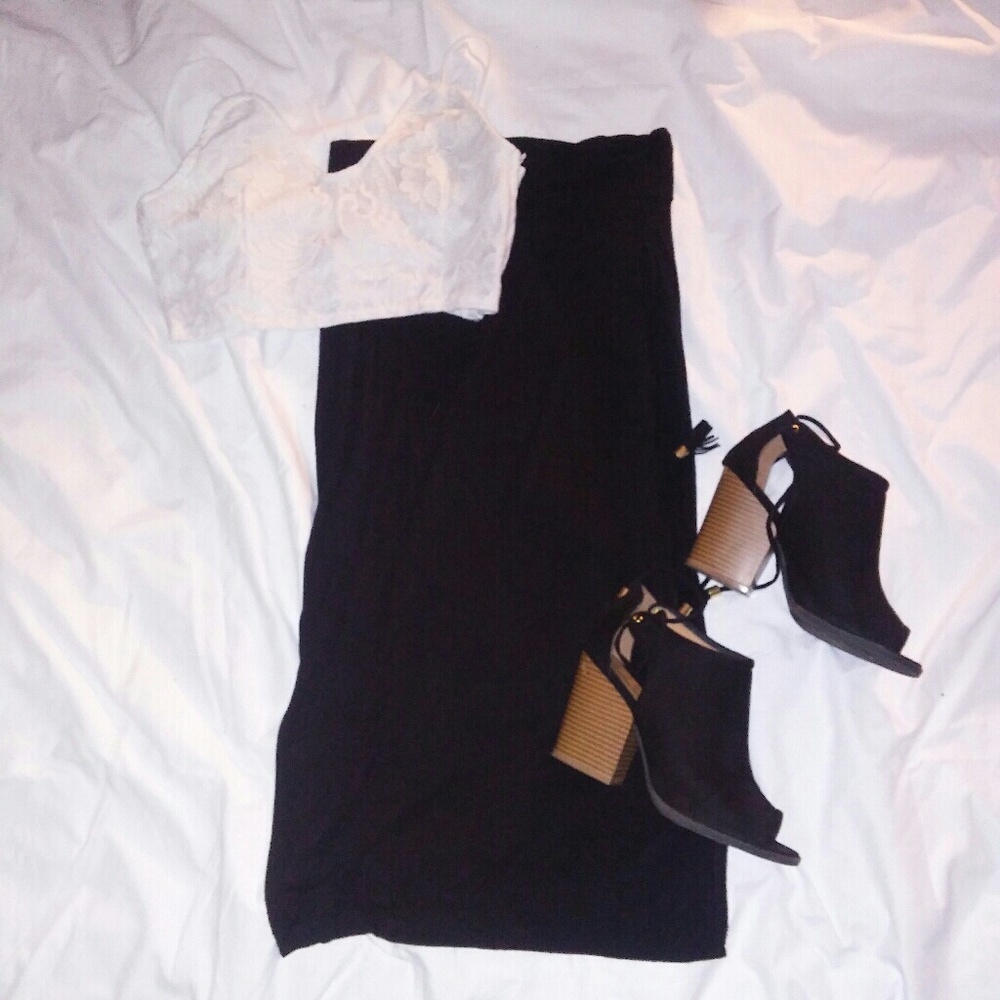 WET SEAL HIGH-WAIST BODYCON SKIRT