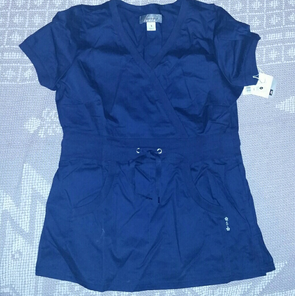 New w/ tag Navy Koi brand Scrub Top