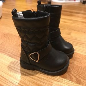 Heart riding boots