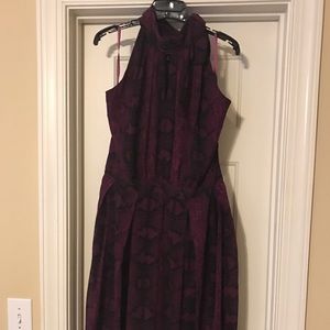 Halter chiffon dress White House Black Market.