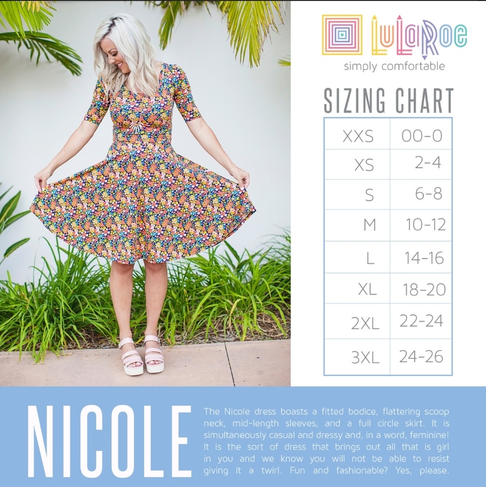 Lularoe Nicole Dress - Picture 6 of 6