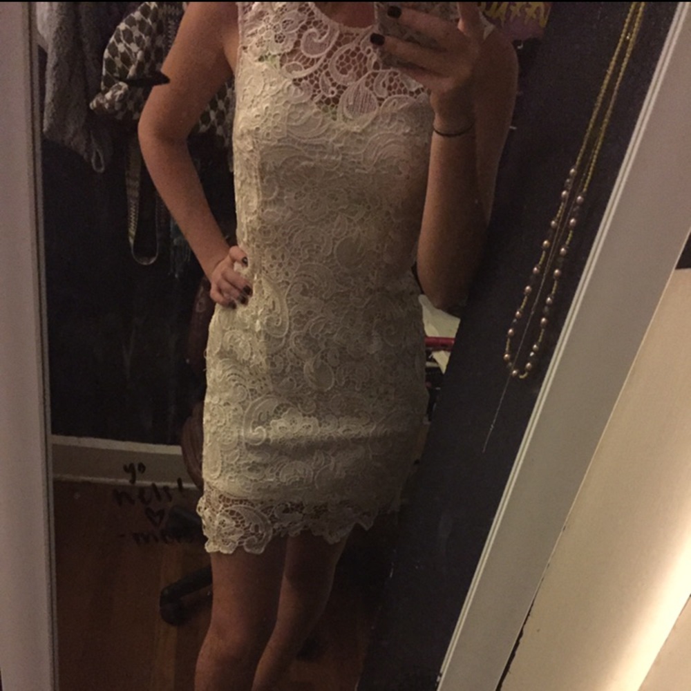 Off white lace dress
