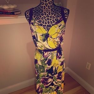 Fabulous tropical maxi dress plus size