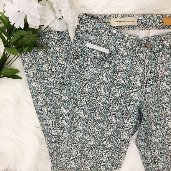 Anthropologie Denim - Pilcro and the Letterpress Floral Stet Crop Jeans