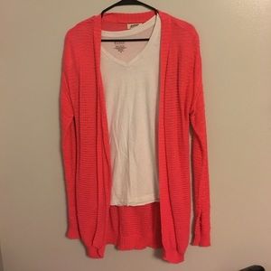 Coral cardigan