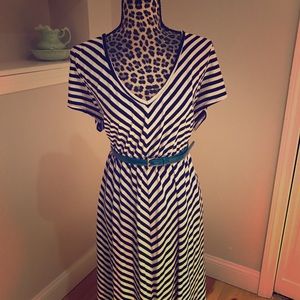 Torrid stripped mod dress