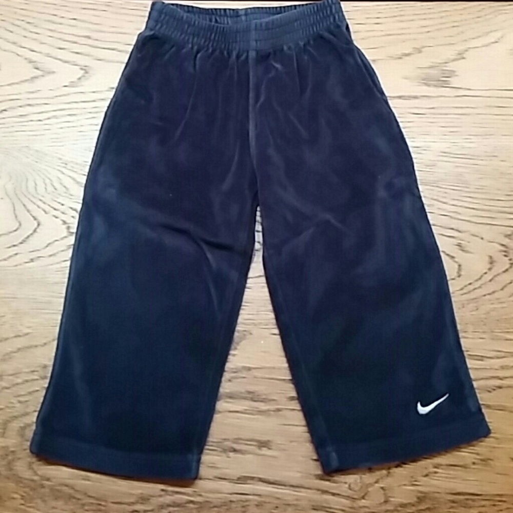 Nike velour pants navy blue