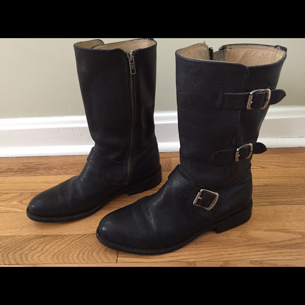 Frye moto boots