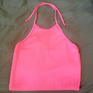Hot pink crop top
