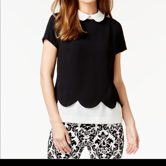 cece peter pan collar top