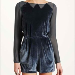 Brand New BCBGeneration Velvet Romper