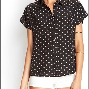 Polka dot blouse