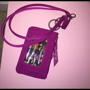 Vera Bradley lanyard and pouch