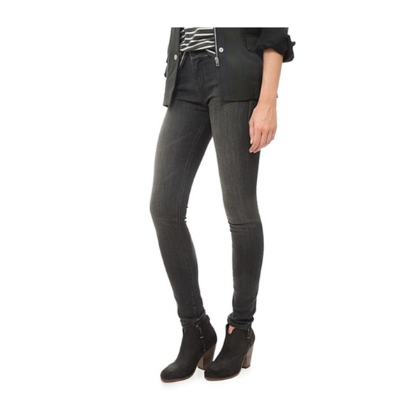 mother the looker high waist skinny jeans