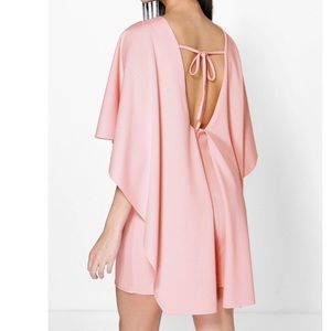 Pink Open Back Dress