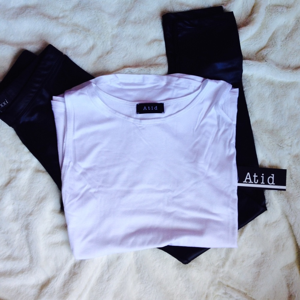 ~ Host Pick ~ ATID AVA Deep Side Jersey Tank L - Picture 5 of 10