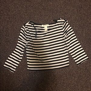 Forever 21, White and black crop top