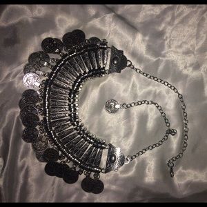 Bohemian silver necklace