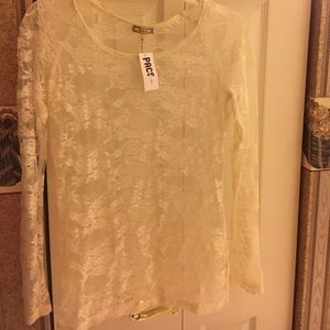 Kirra lace long sleeve shirt