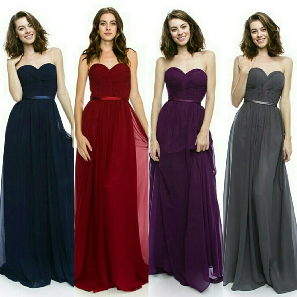 Charcoal grey Bridesmaid dress sz L