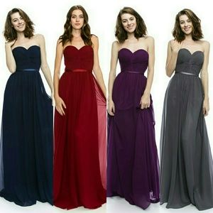 Charcoal grey Bridesmaid dress sz L