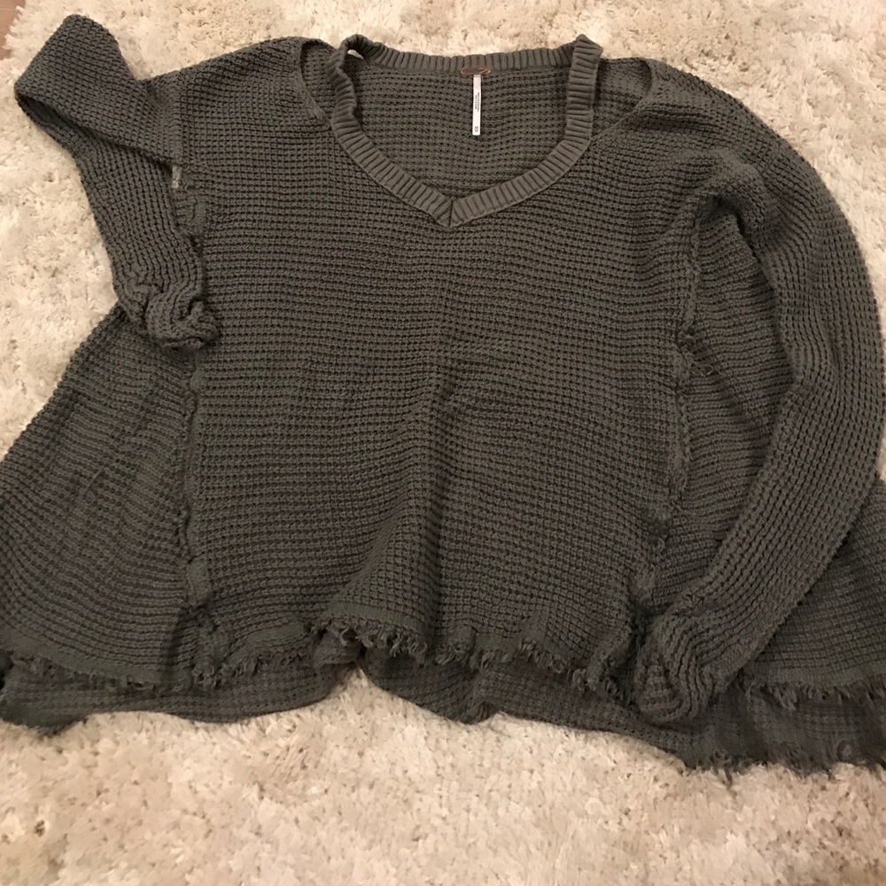 Free People moonshine v neck long sleeve