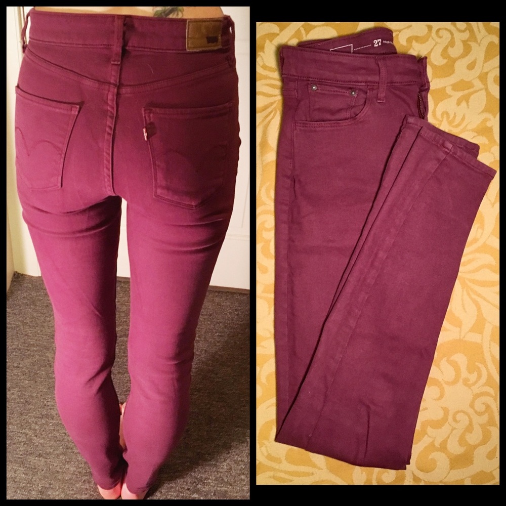 Levi's Plum High-Rise Skinny Jean