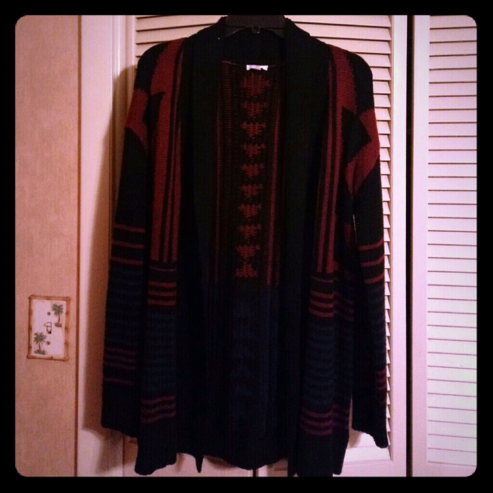 Sweater like cardigan warm and cozy!