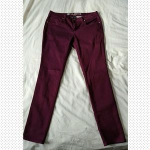 Maroon/Burgundy Skinny Pants/Jeans- Sz 11/12