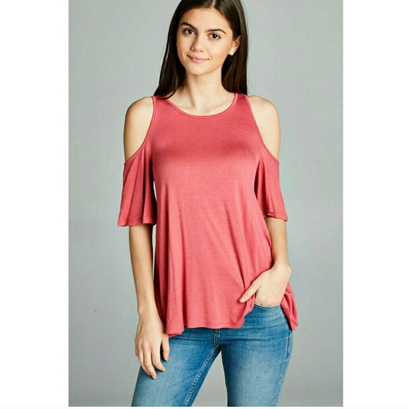 Tops - Cold Shoulder Swing Top