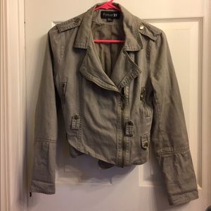 Biker utility jacket (grey-green)