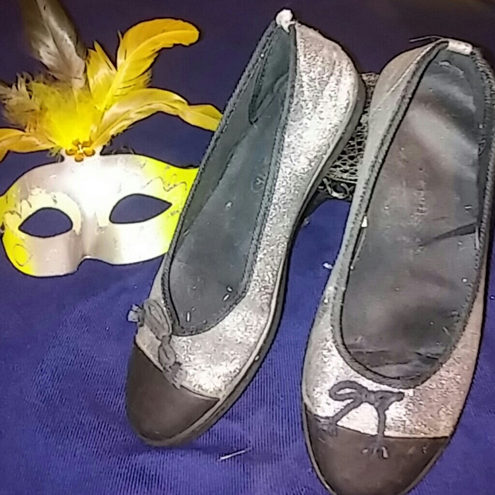 Black and silver shoes